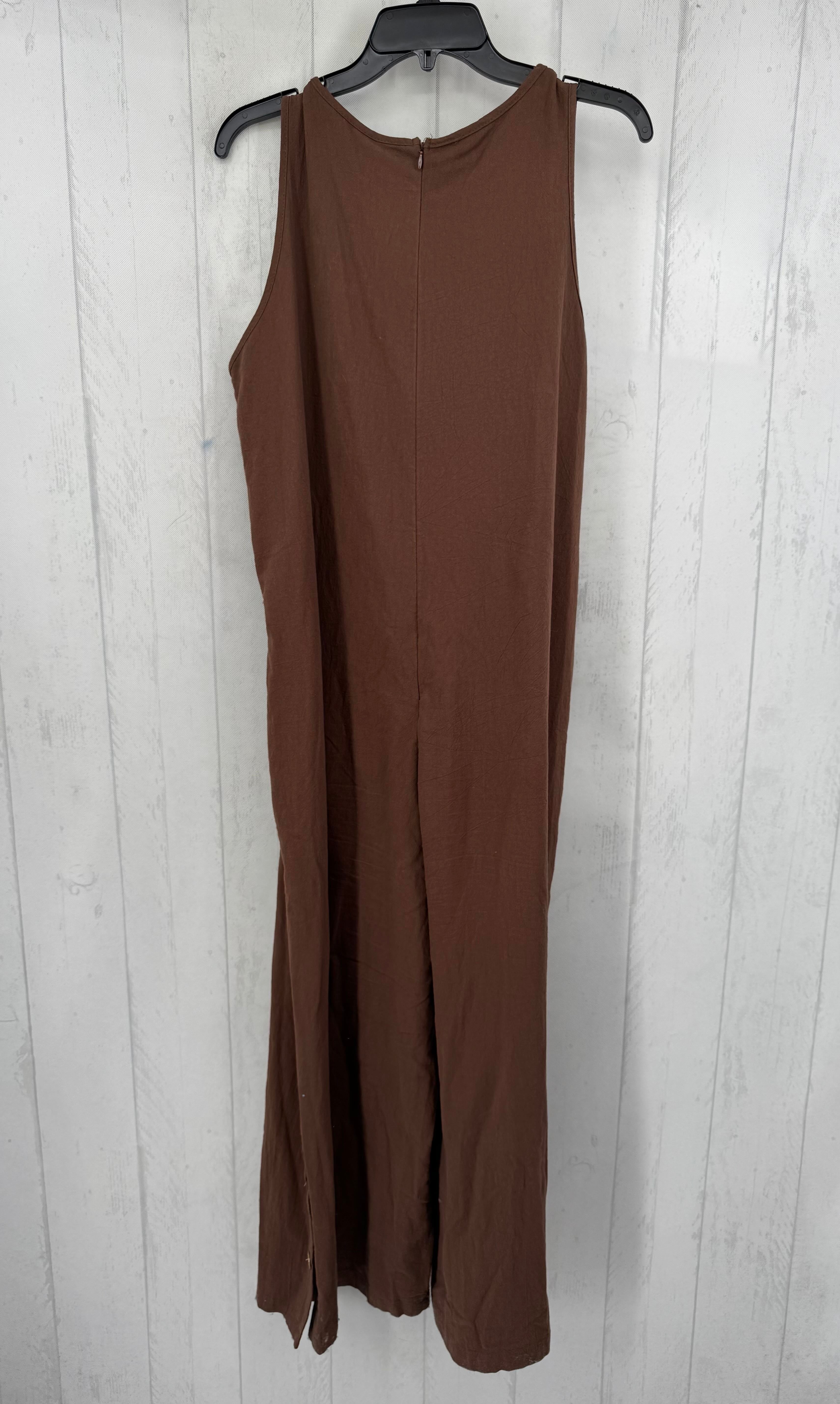 XL v-neck slvls jumpsuit