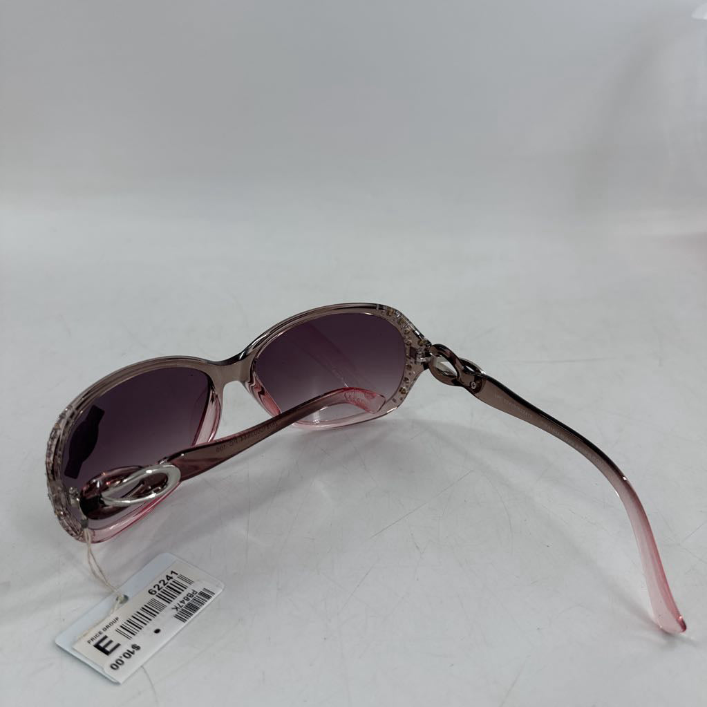 embelished amber frame sunglasses