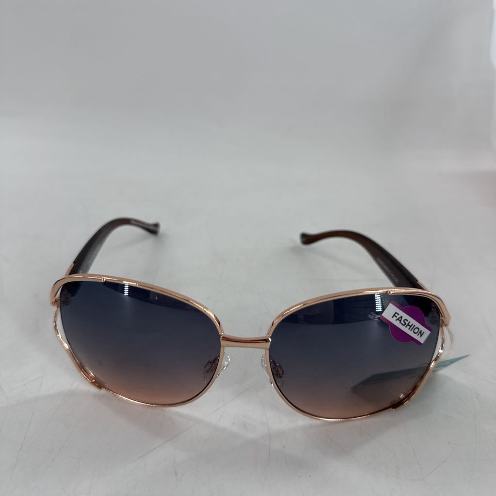 gold & brown frame sunglasses