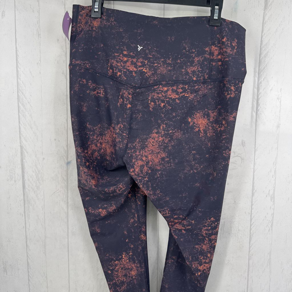 XL tie-dye hi-rise legging
