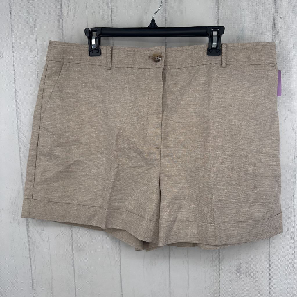 18 linen blend shorts