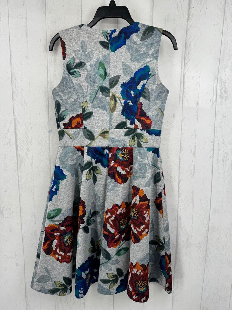 6 flo print slvls dress