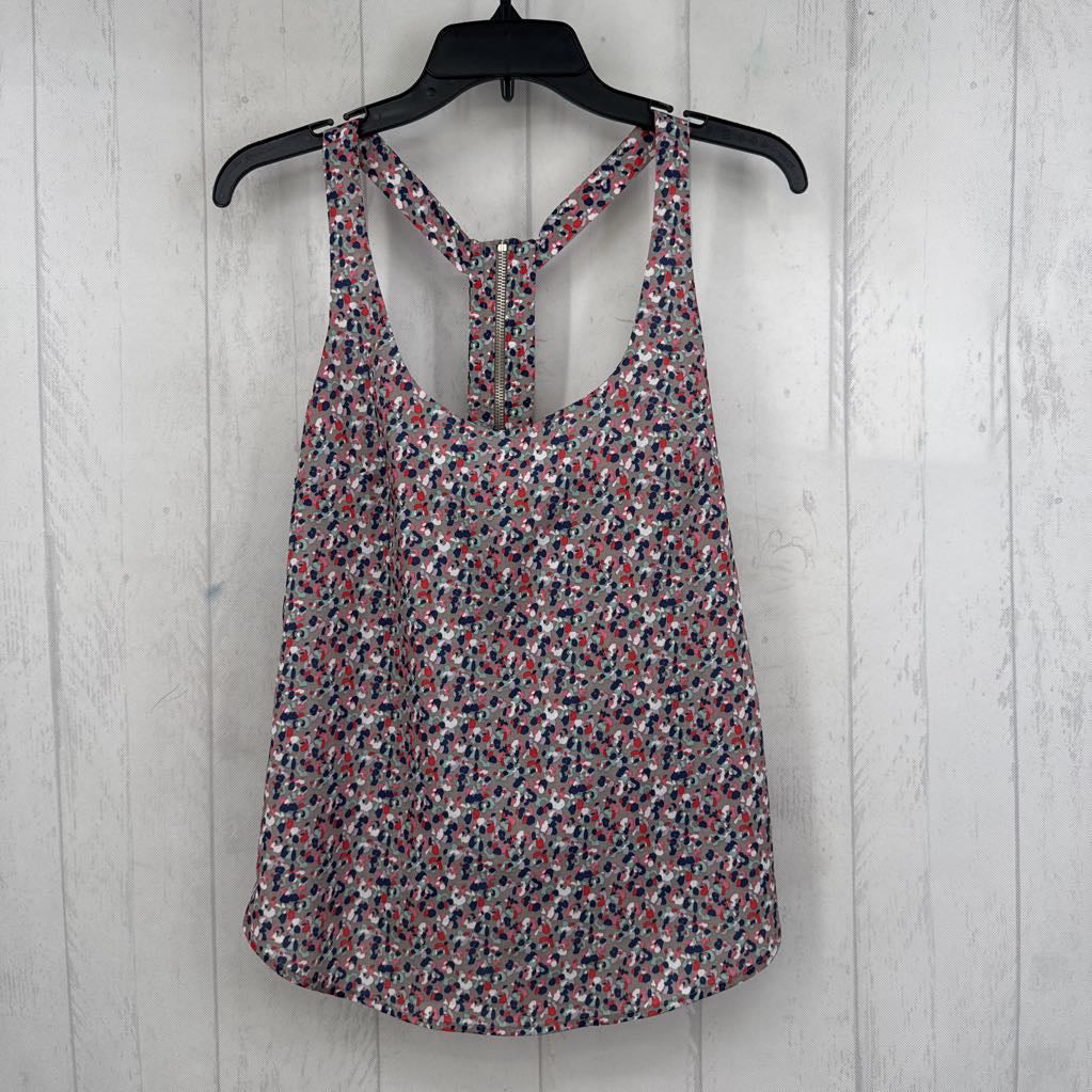 XS colorful zip-back tank