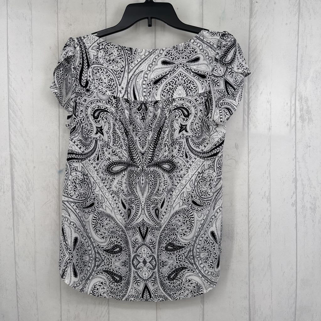 XS paisley print s/s top