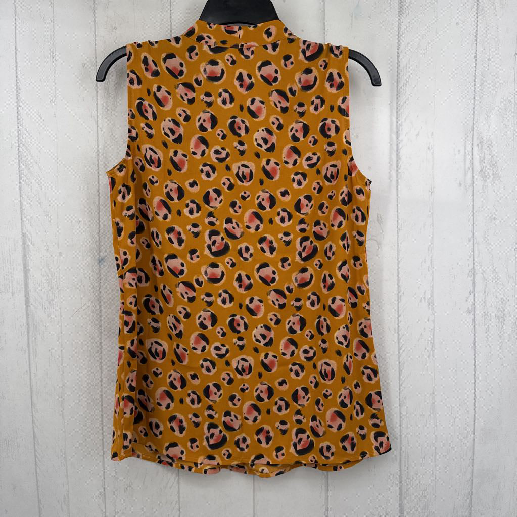 S animal print v-neck tank