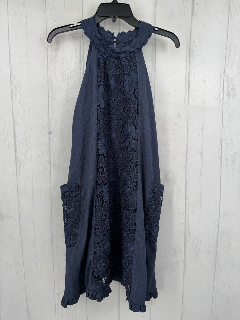 S flo embroidered slvls dress