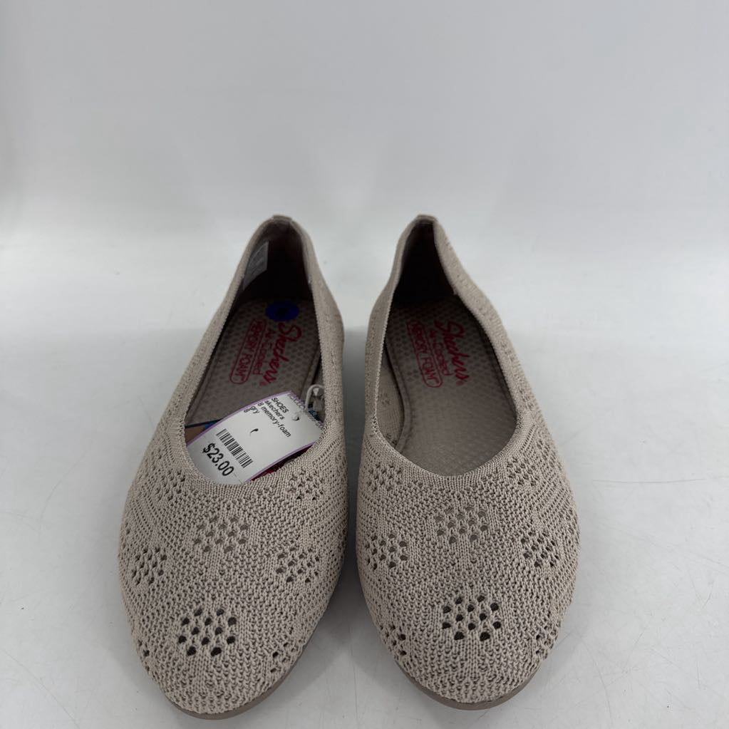 8 memory-foam knit slip-ons