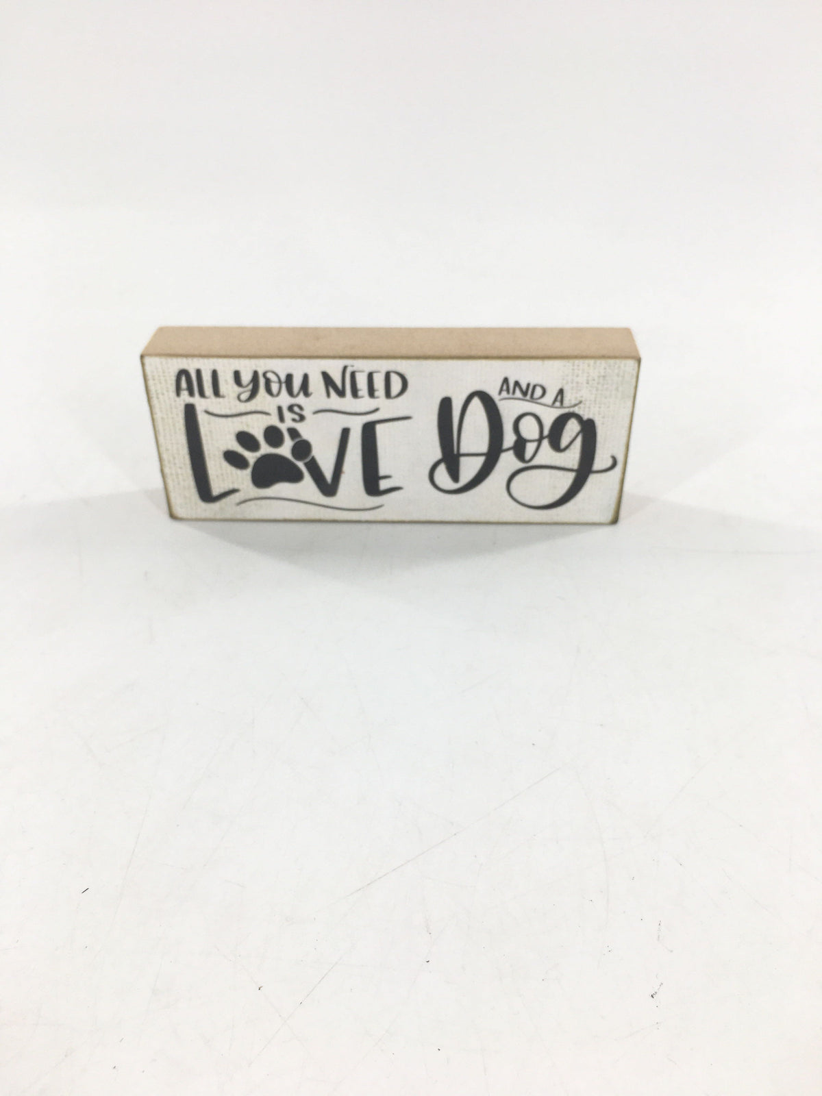 word block-all you need is love and a dog