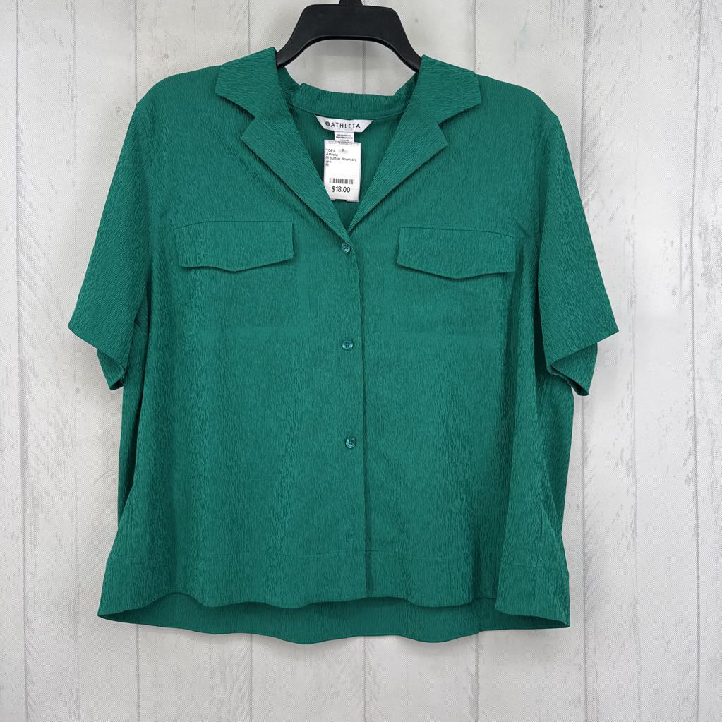 M button down s/s top