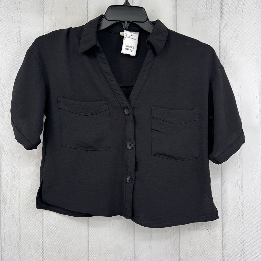 S button down s/s top