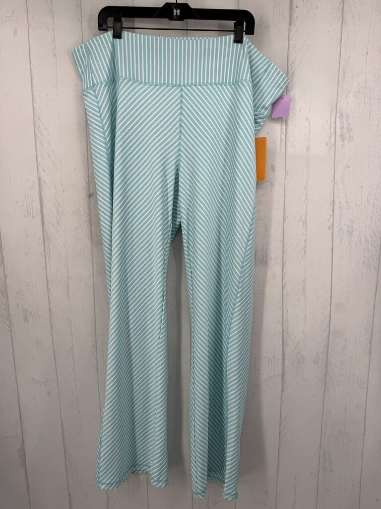 3X striped bootcut leggings