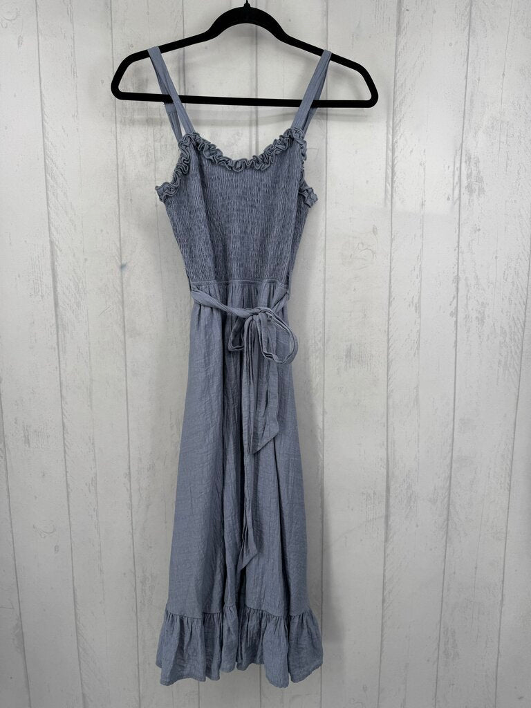 M smocked belted sundress