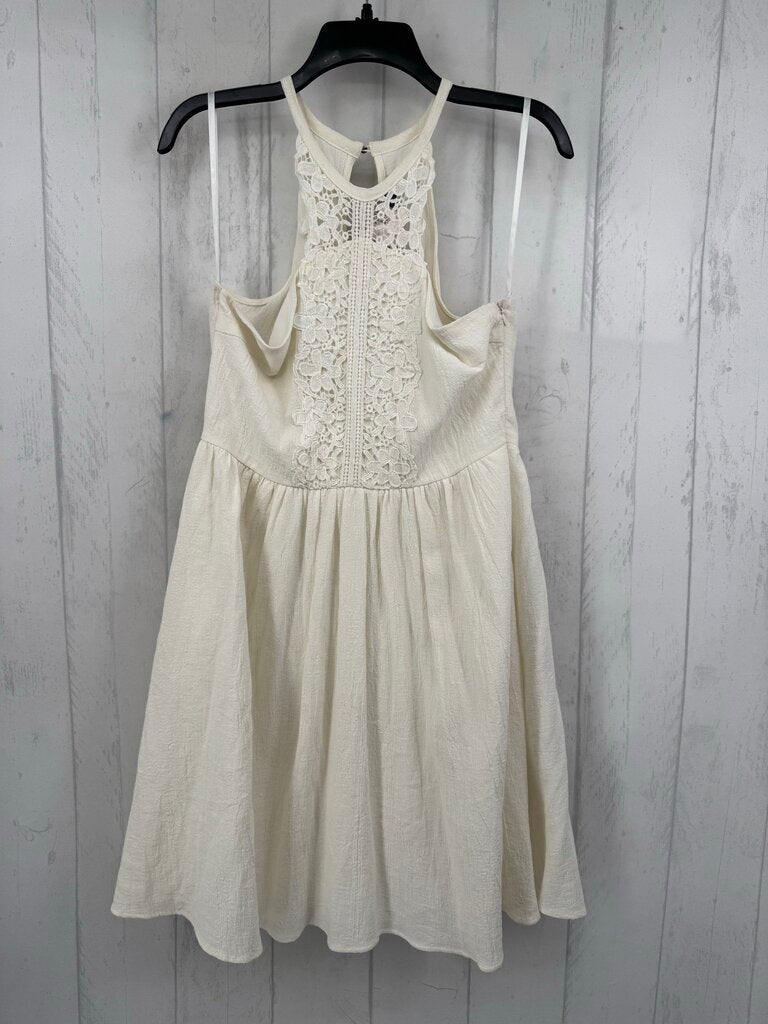 S flo lace detail slvls dress