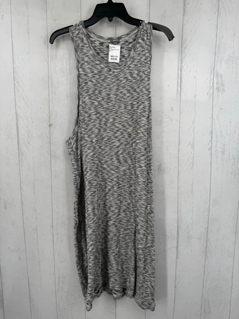 XL striped knit slvls dress