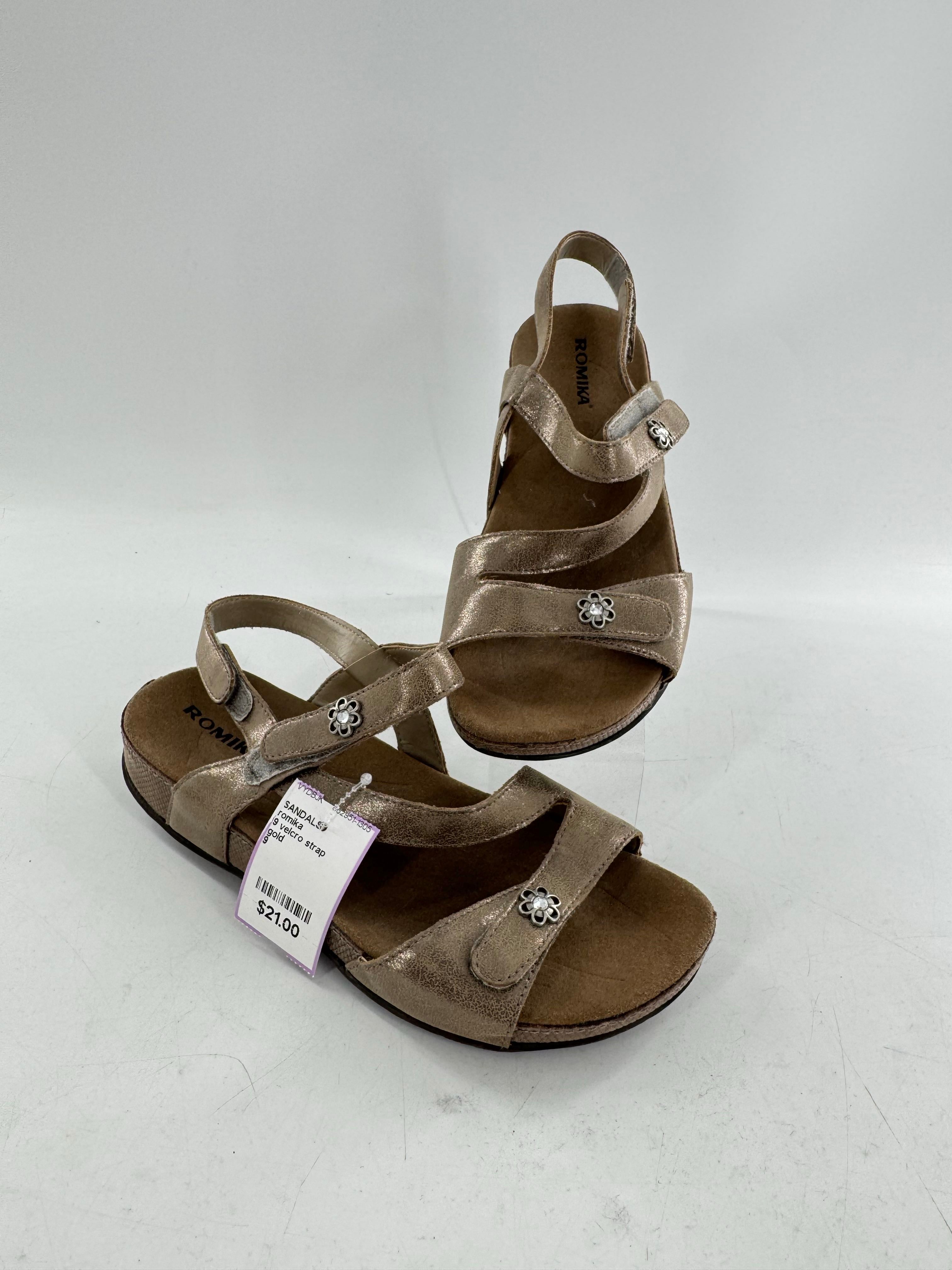 9 velcro strap sandal