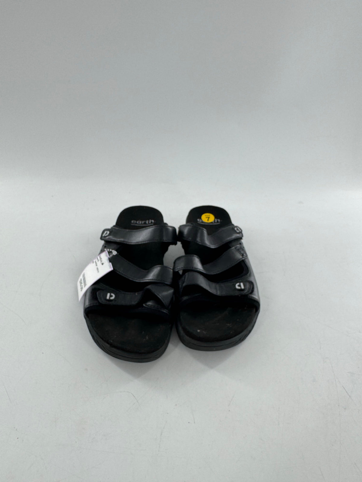 7 leather velcro strap sandal