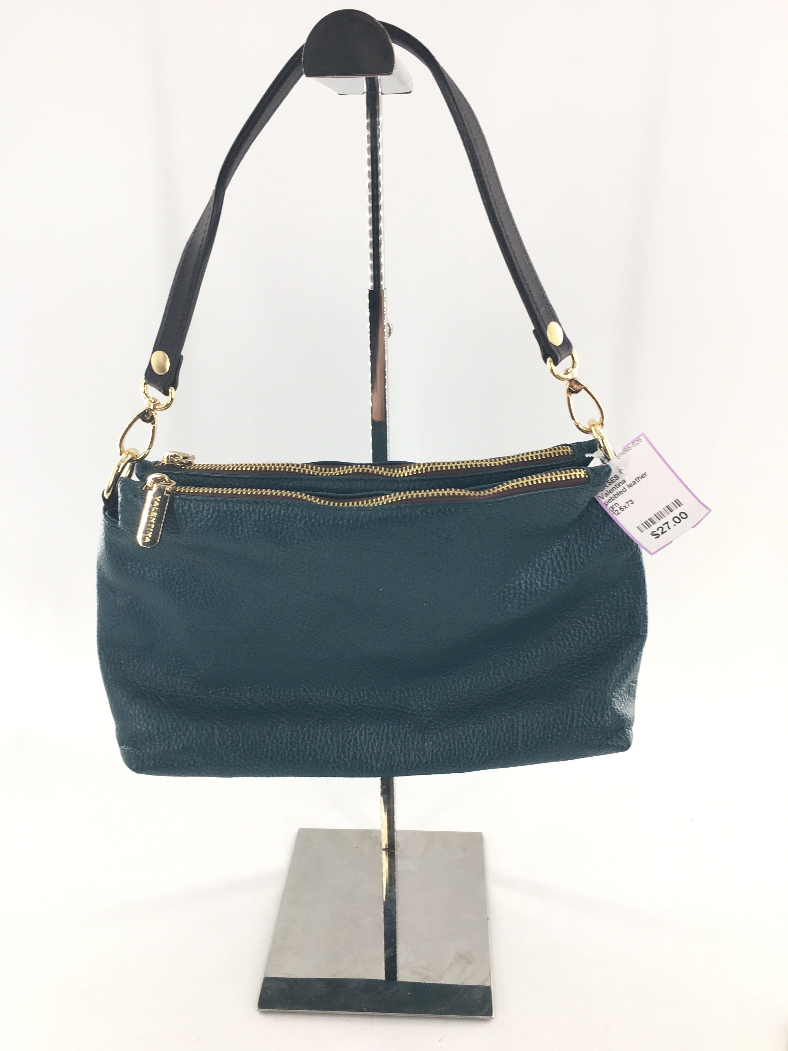 pebbled leather shoulder bag