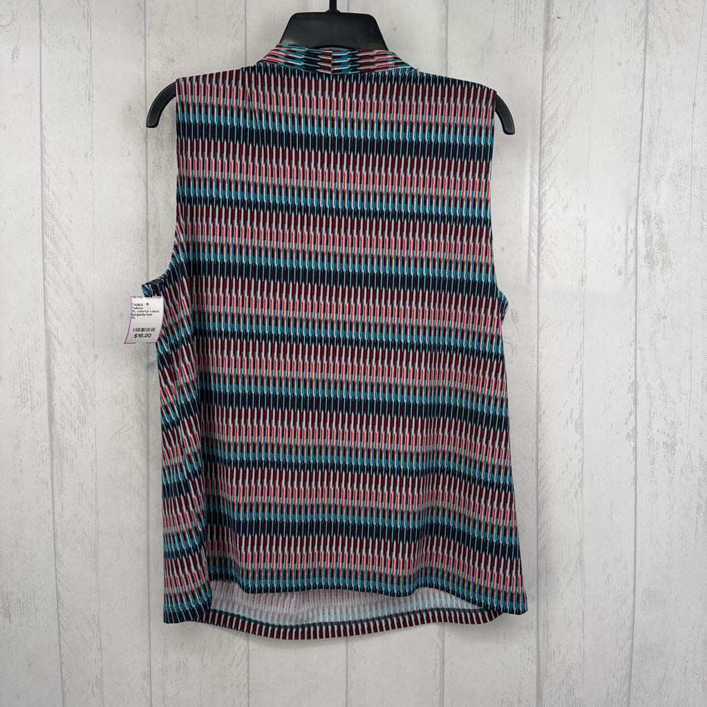 XL colorful v-neck tank