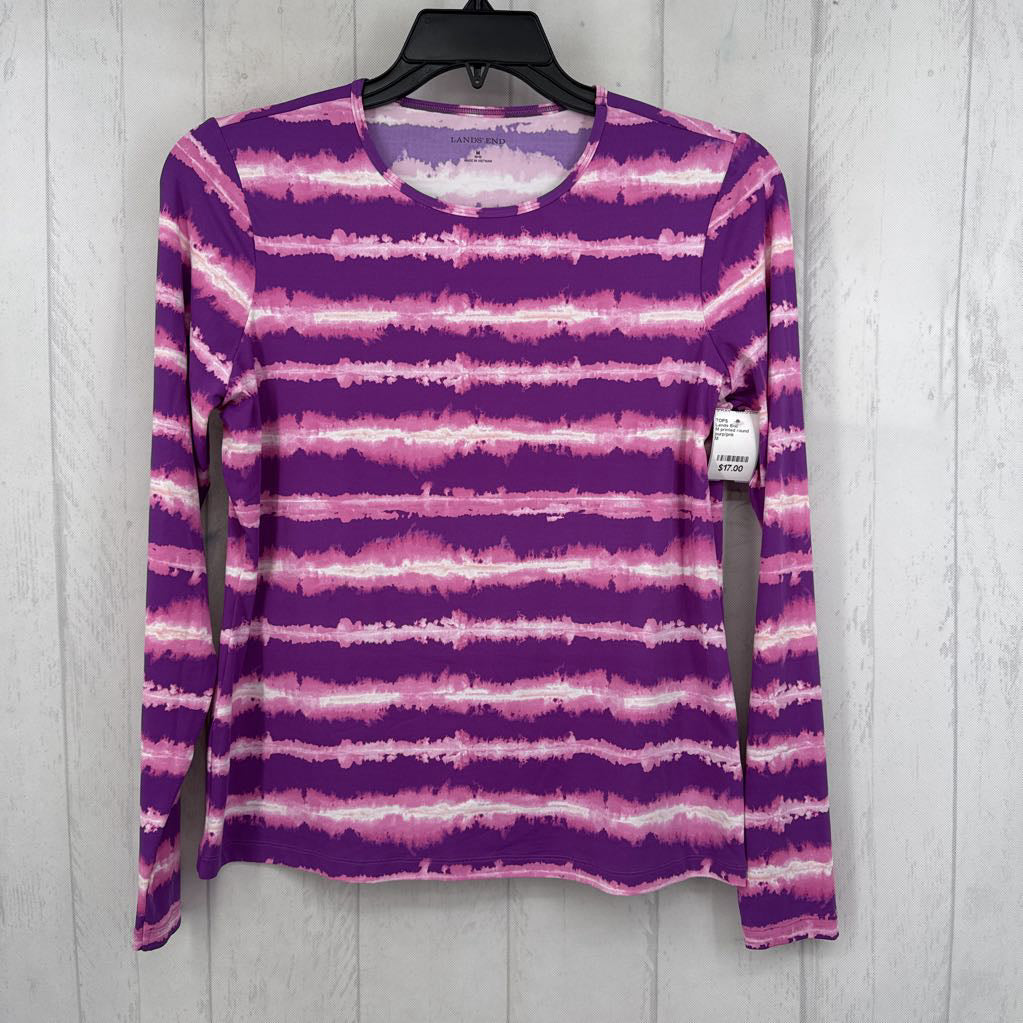 M printed round neck l/s tee