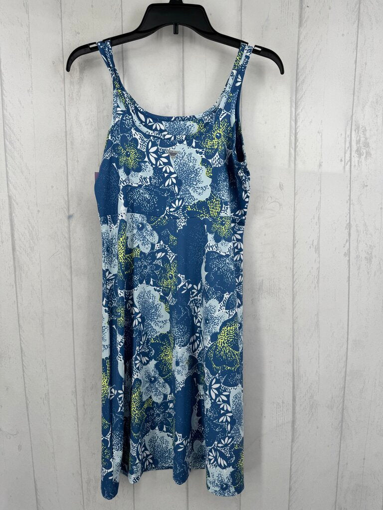 S flo print slvls athleisure dress