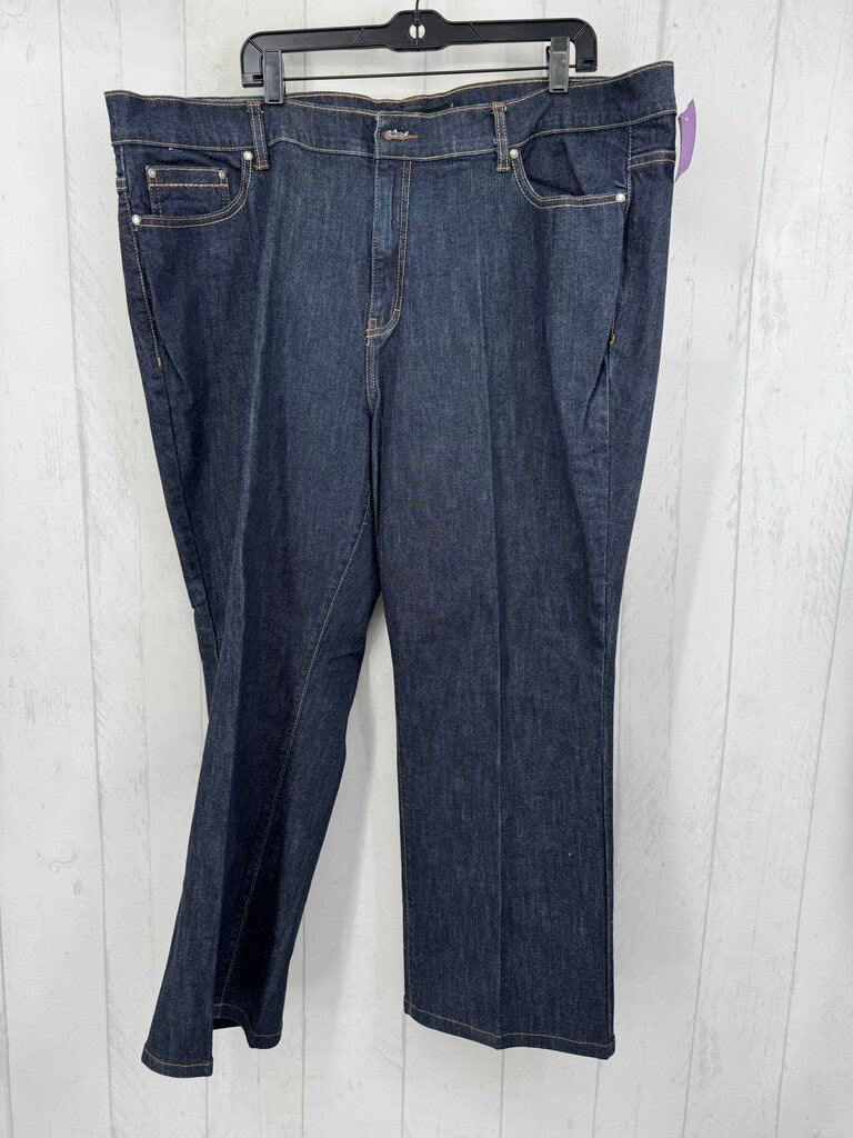 24w dark wash sraight leg jean