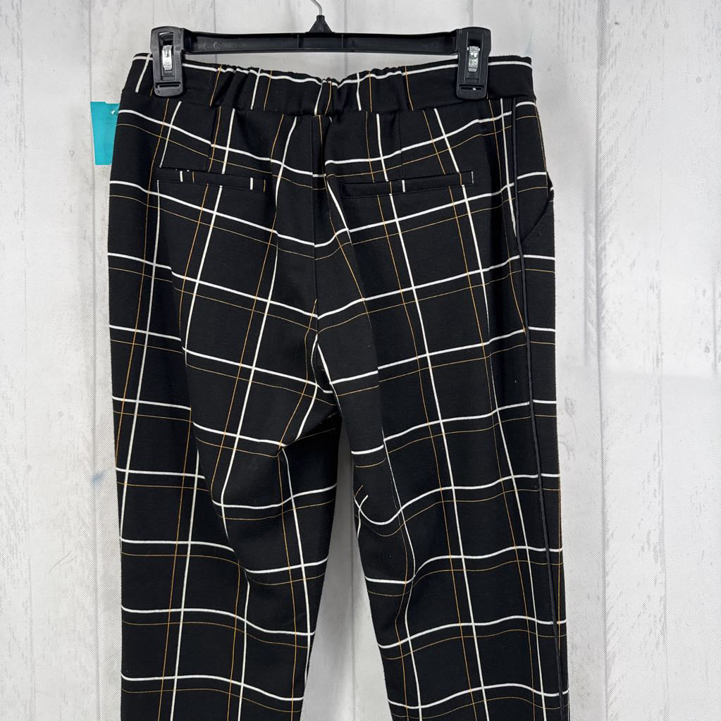XS plaid tapered leg pant