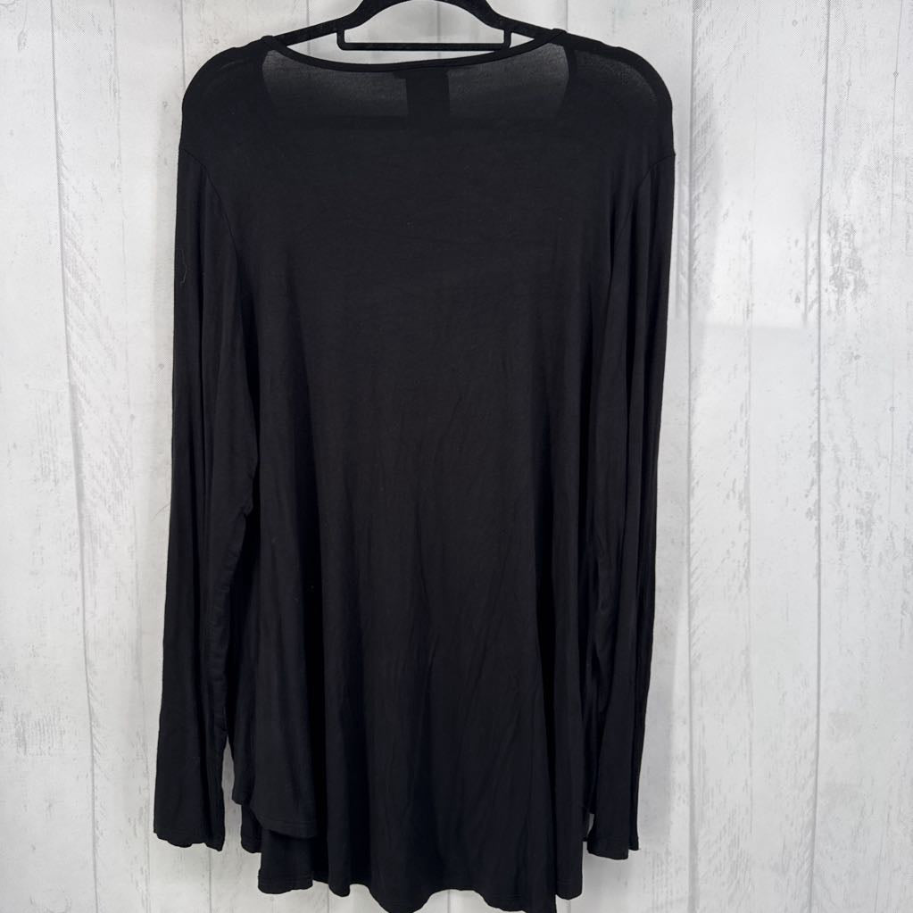 3XL round neck l/s babydoll top