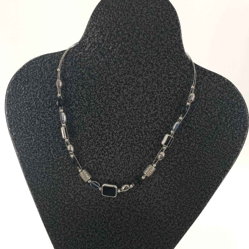 9" wire beaded necklace