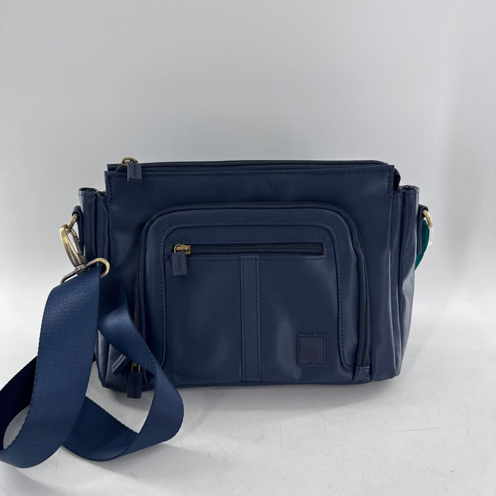 nylon crossbody w/ multi front zip pockets