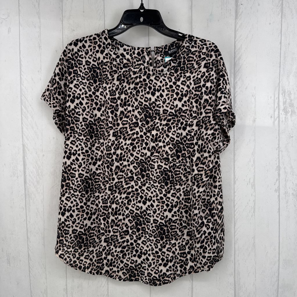 M animal print s/s top