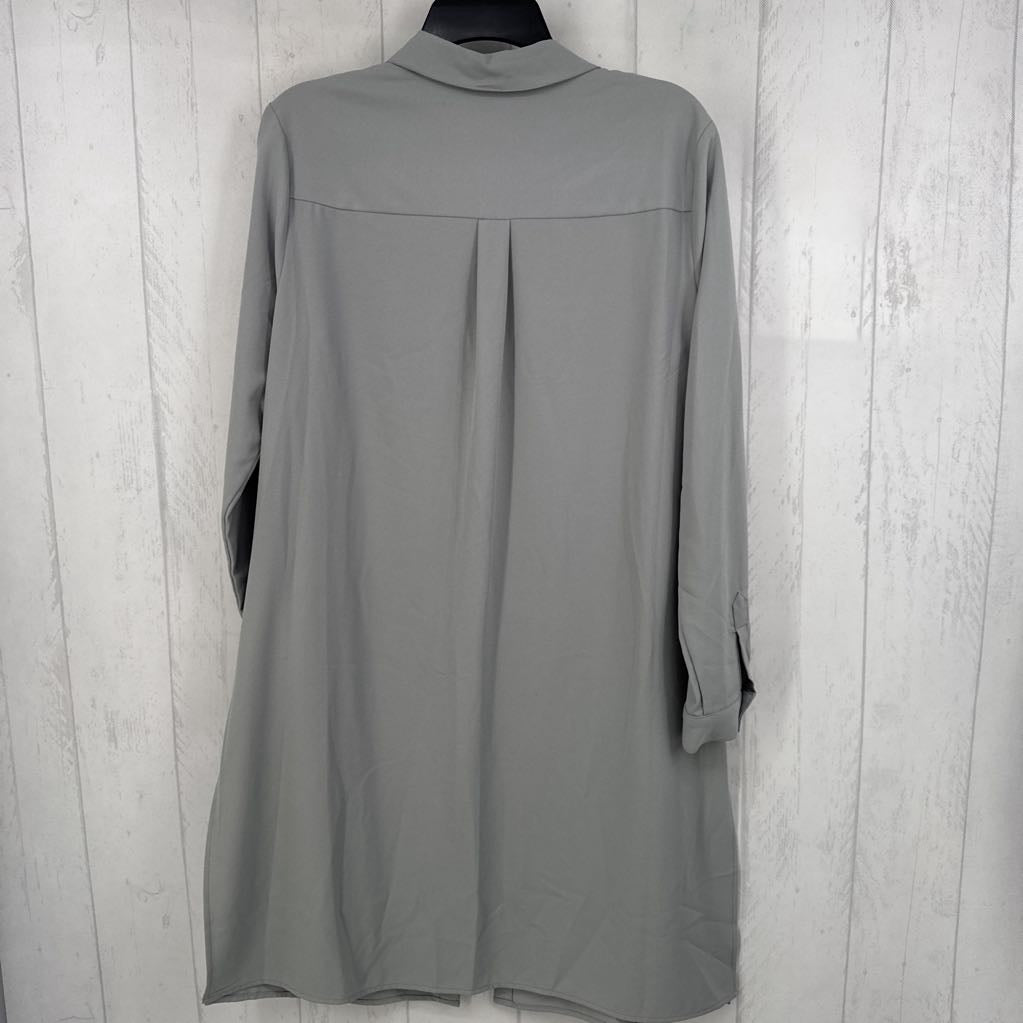 L button down l/s dress
