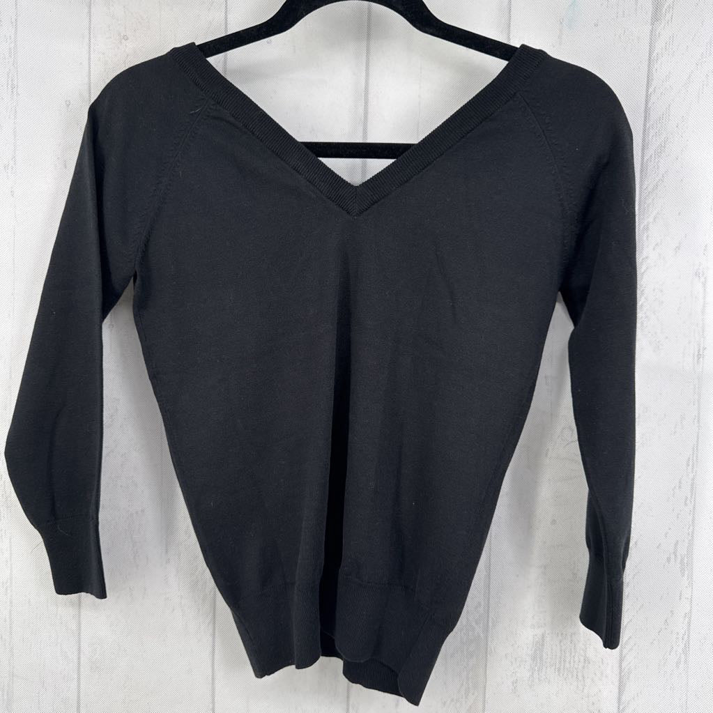 S v-neck 3/4 slv sweater
