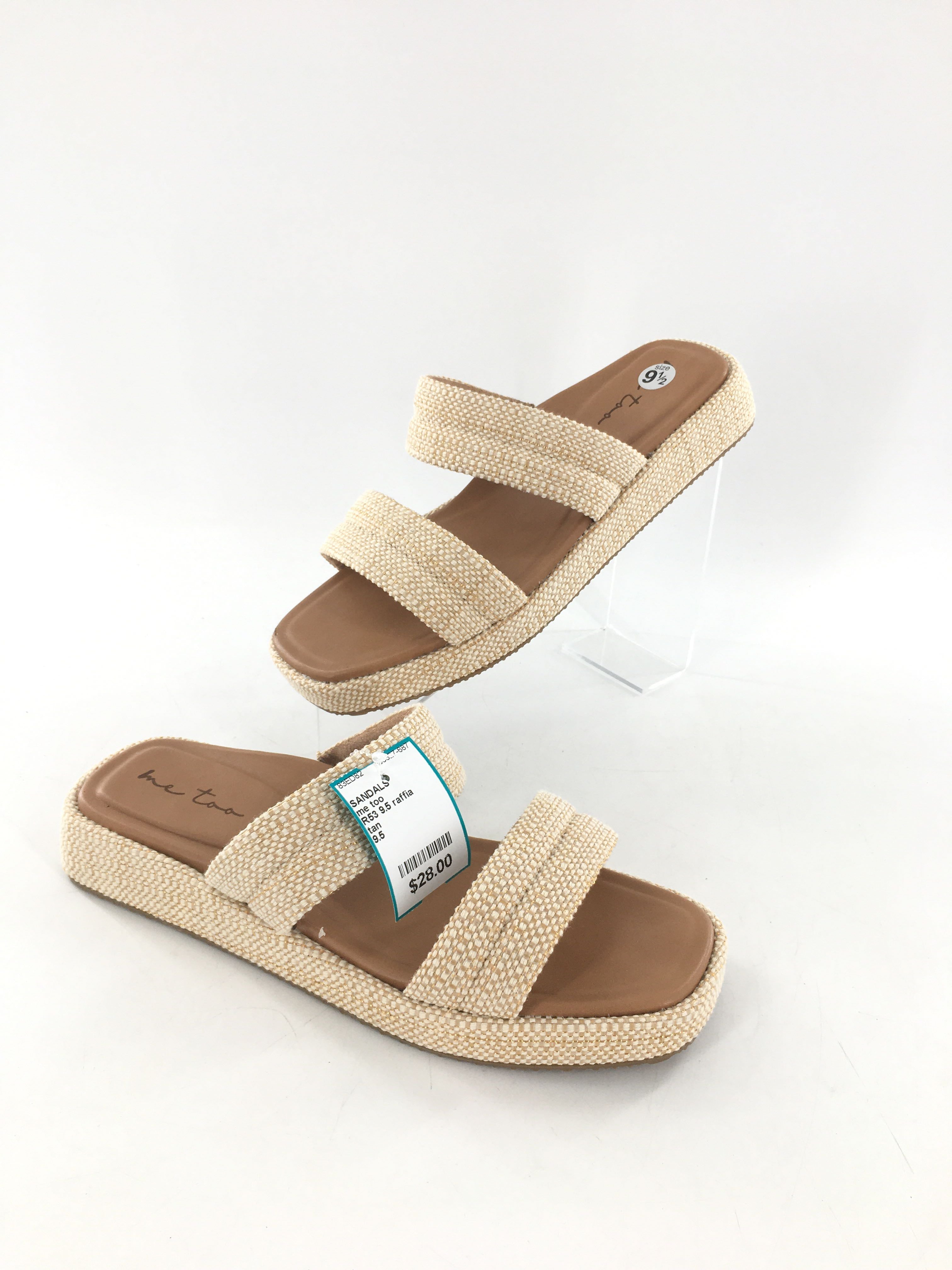 R53 9.5 raffia woven sandal