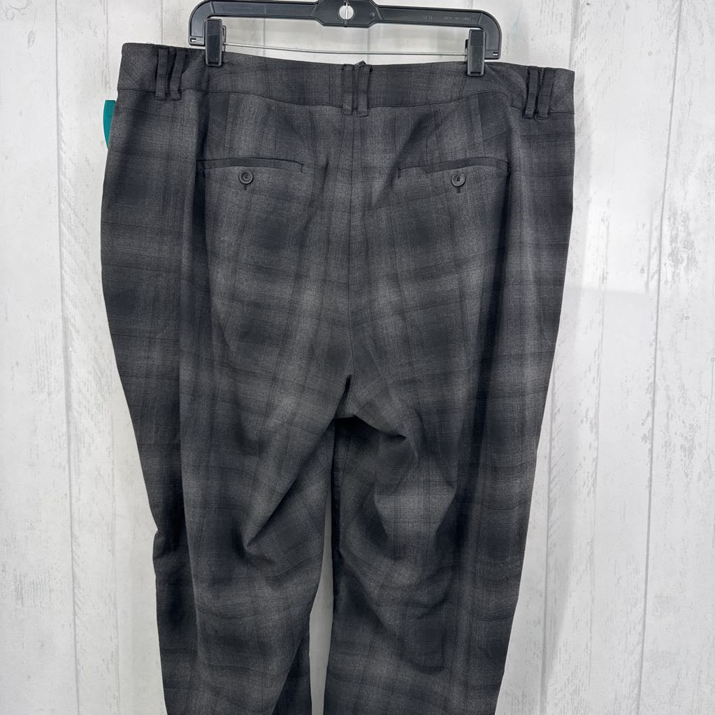 20s plaid wide leg trouser