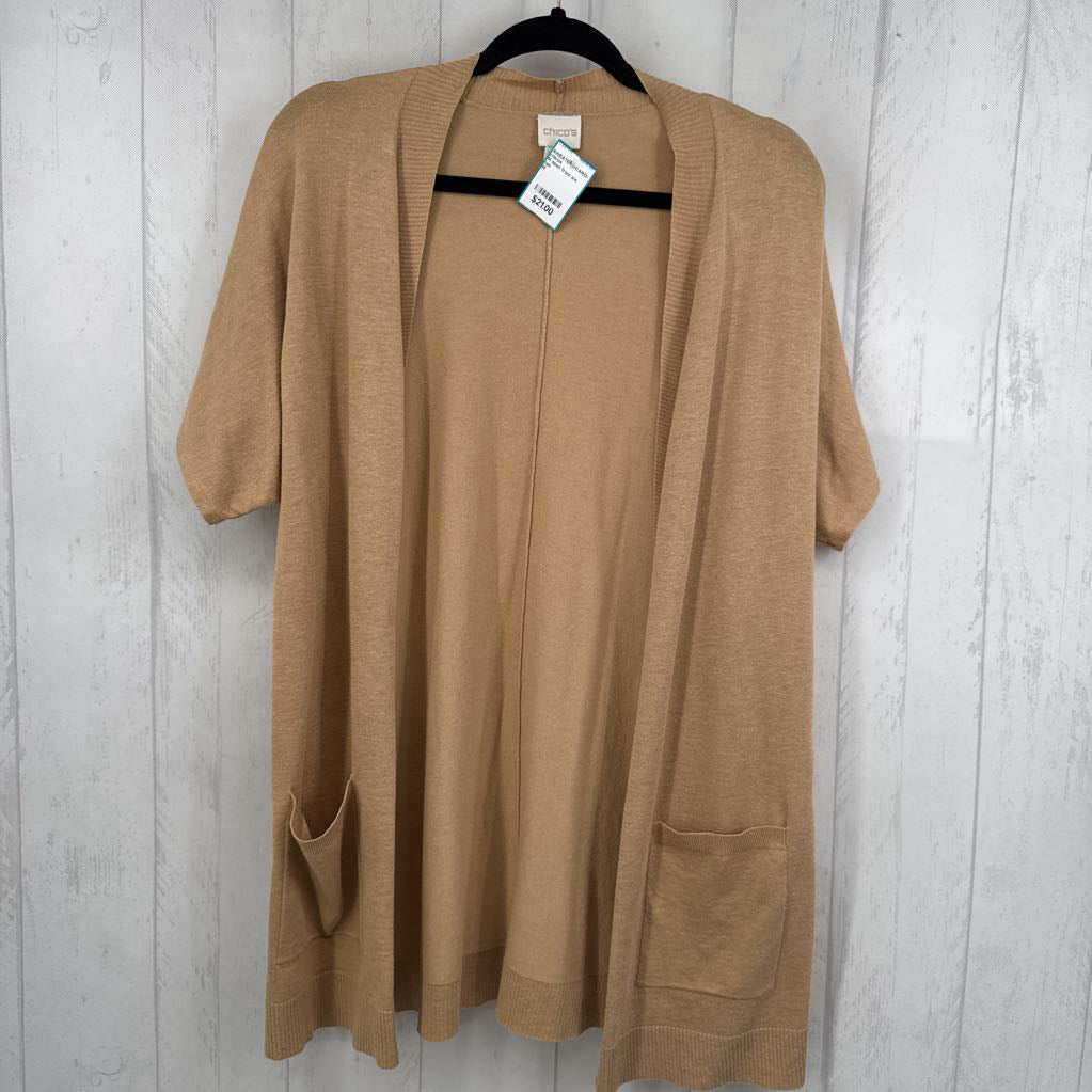 M open front s/s cardi