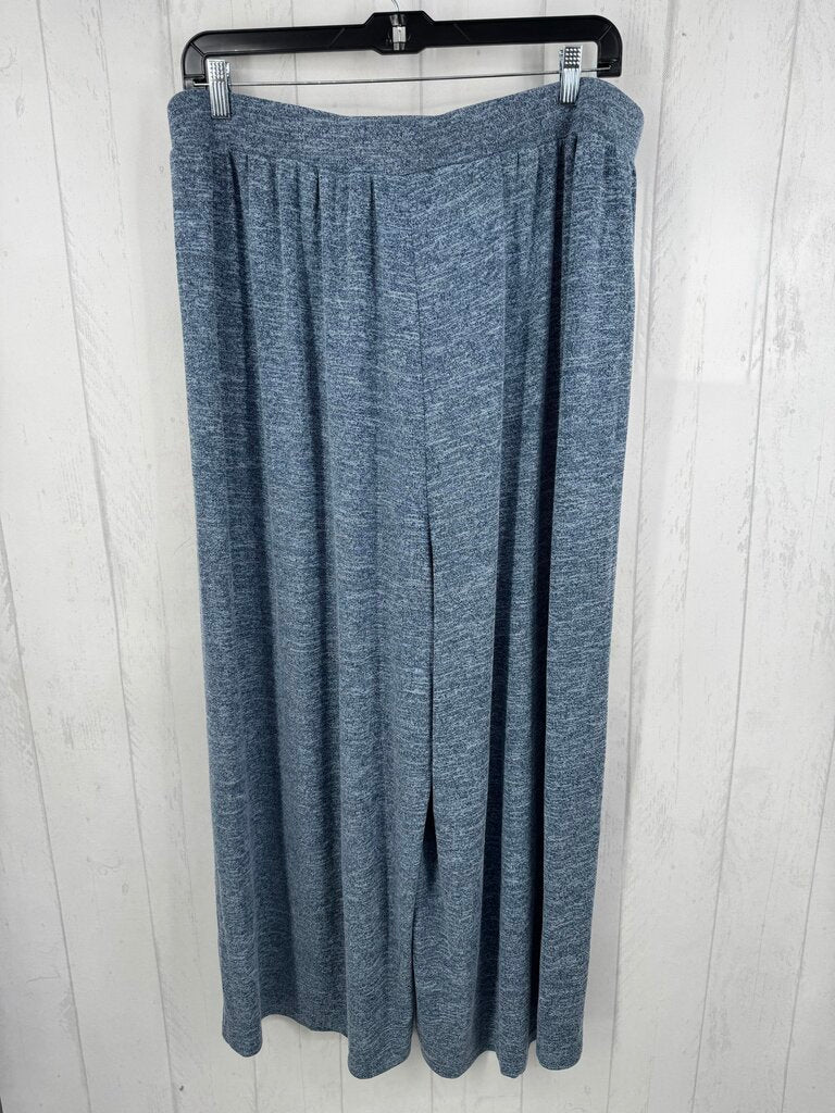 28 marled pull-on wide leg pant