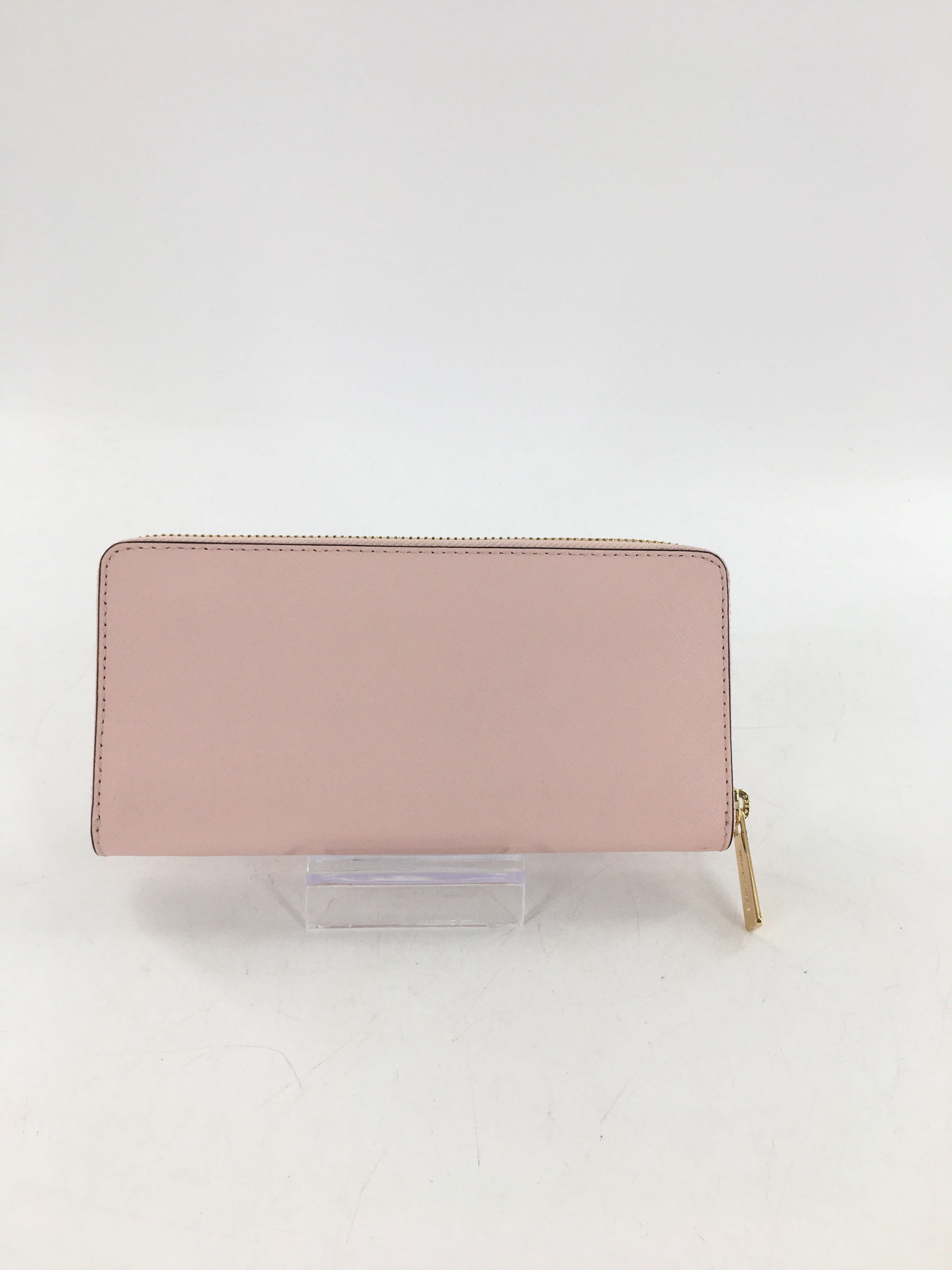 saffiano leather zip-around wallet