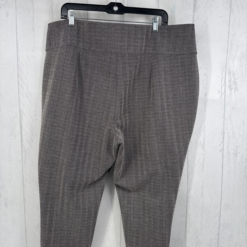 2X herringbone print hi-rise legging