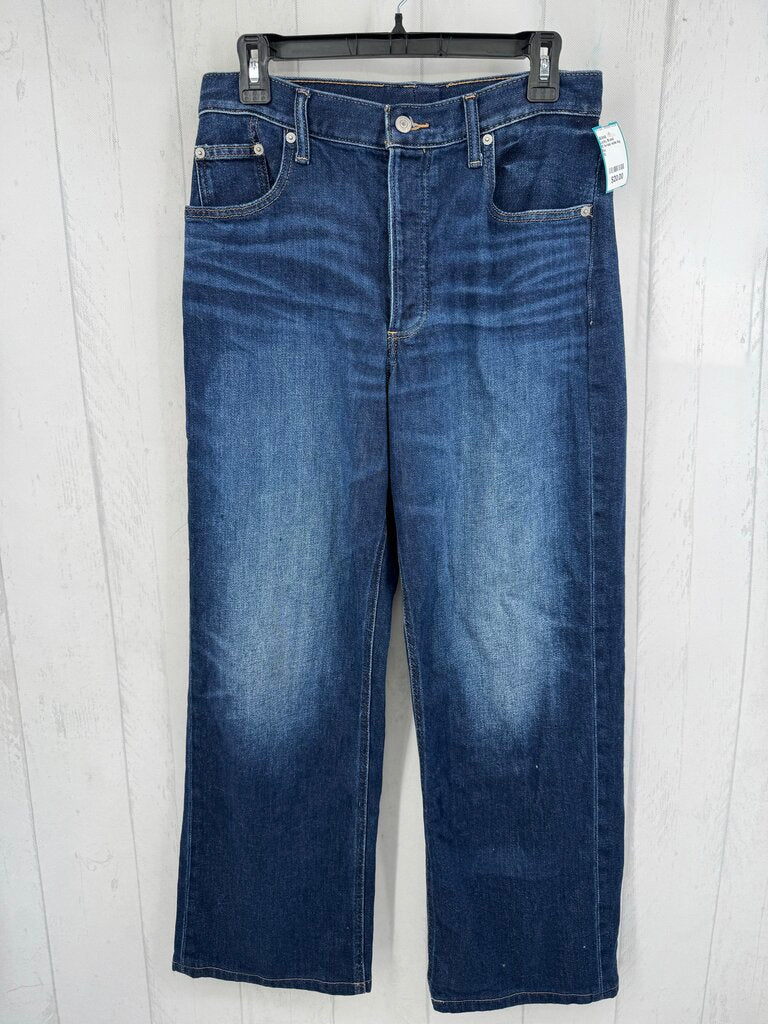 10 hi-rise wide leg jean