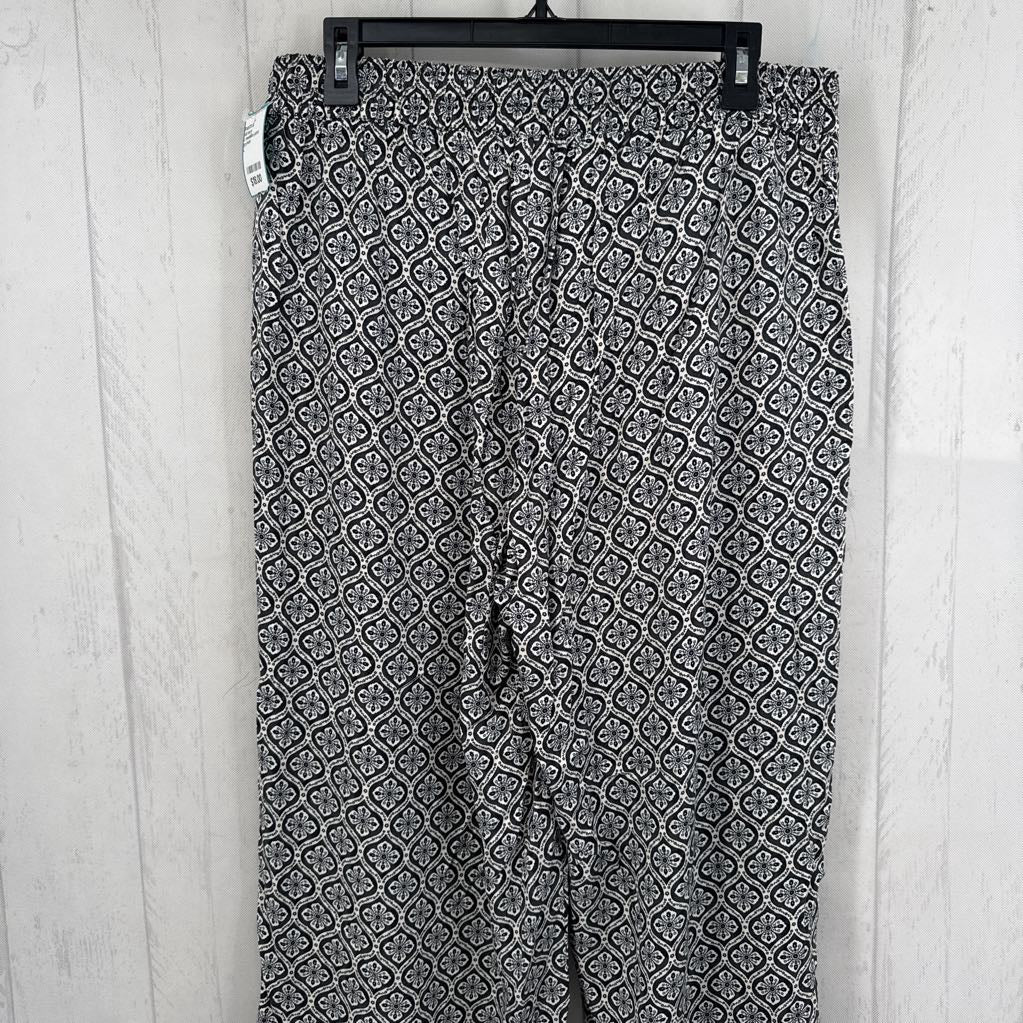 L medallion print wide leg pant