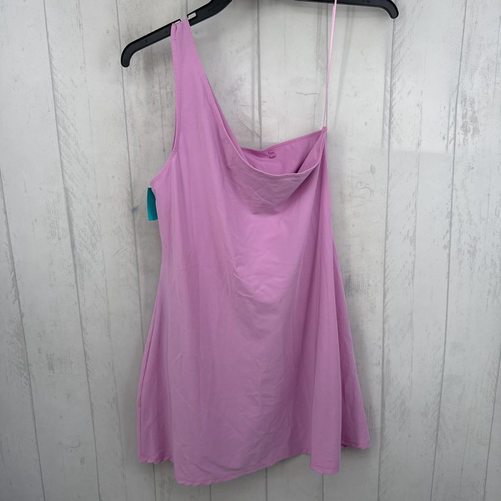 L single shoulder athleisure dress