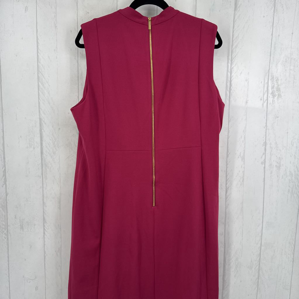 18w bow front slvls sheath dress