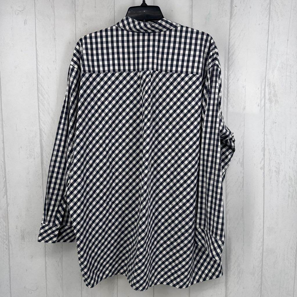 L l/s gingham button down shirt