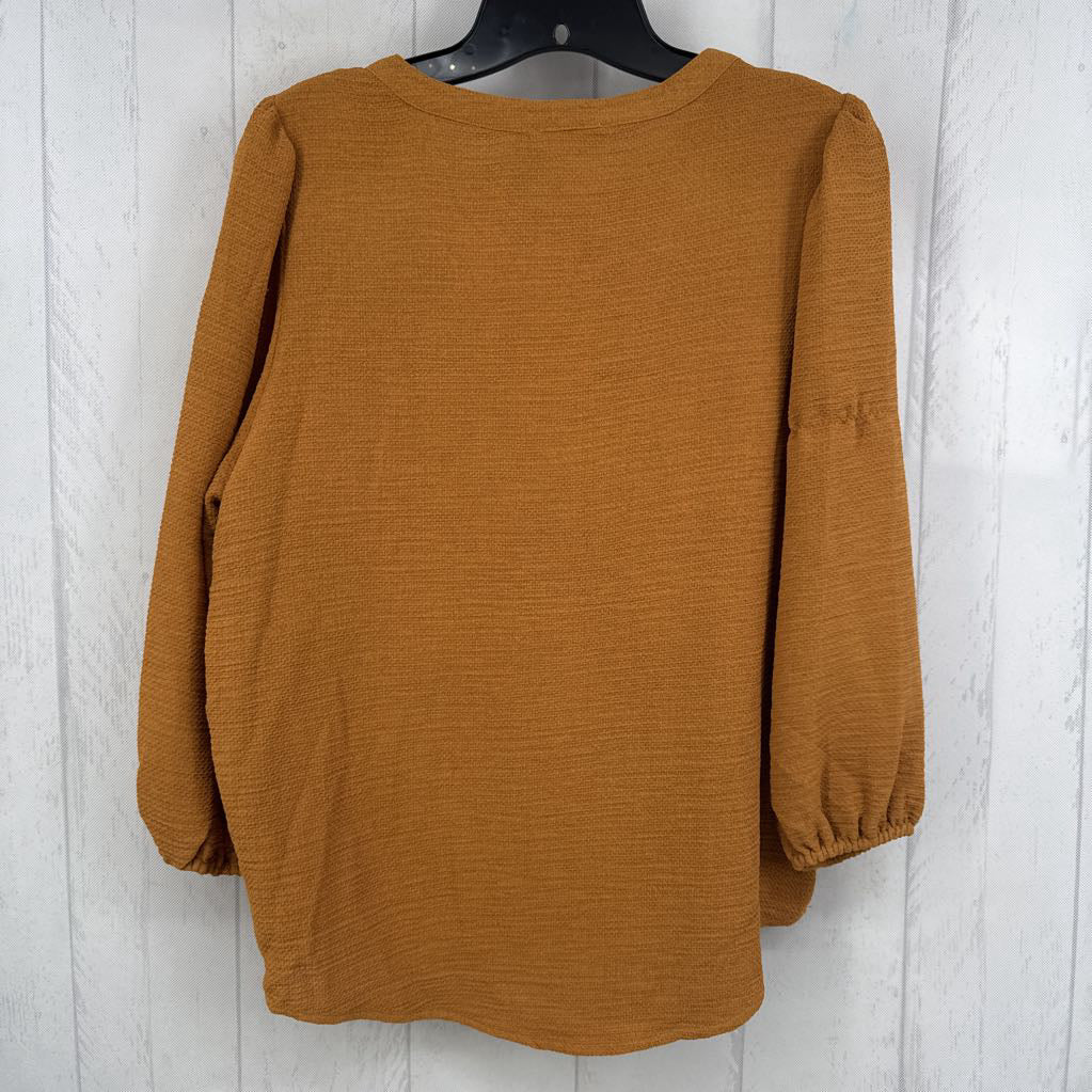 S/P puffy l/s keyhole top