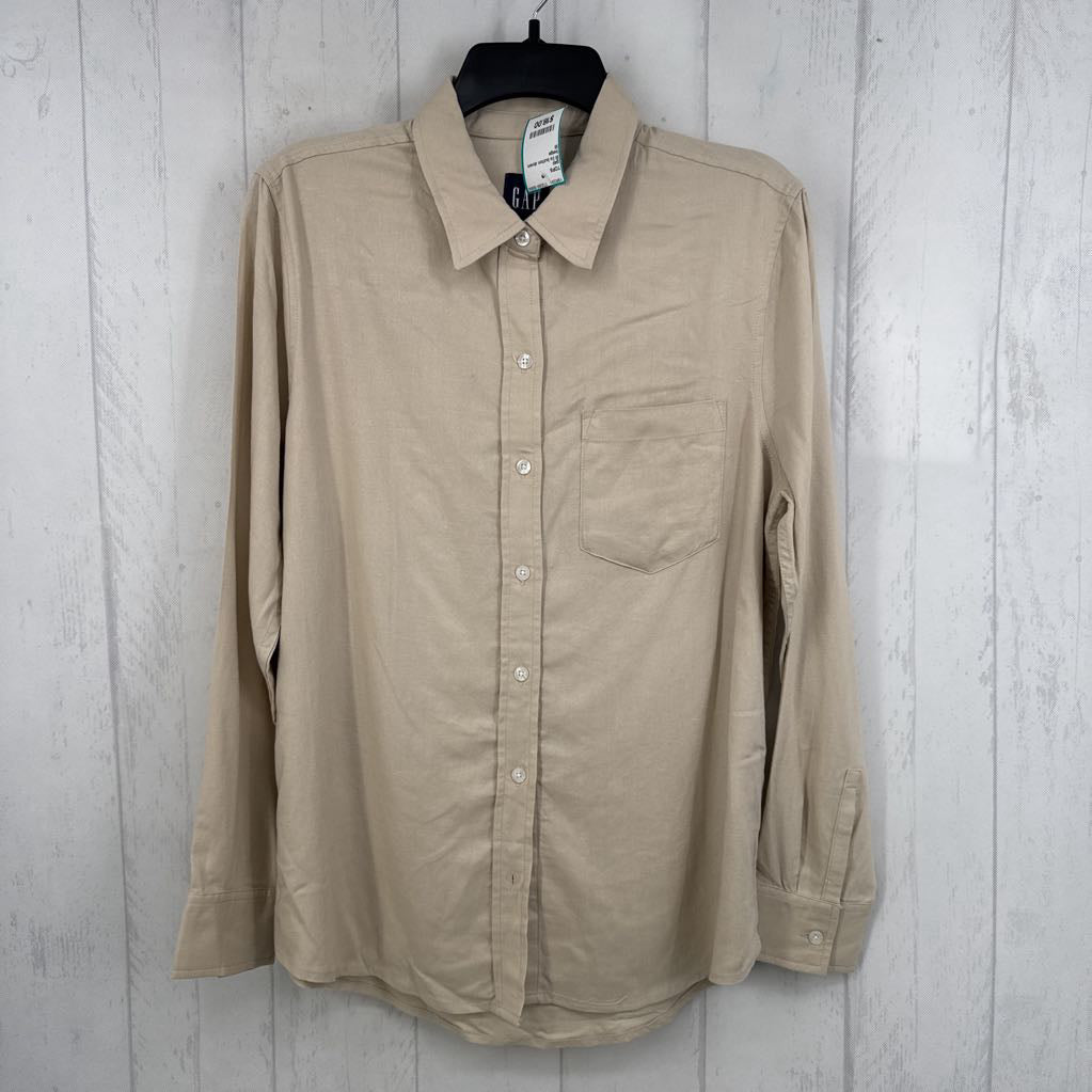 M l/s button down shirt