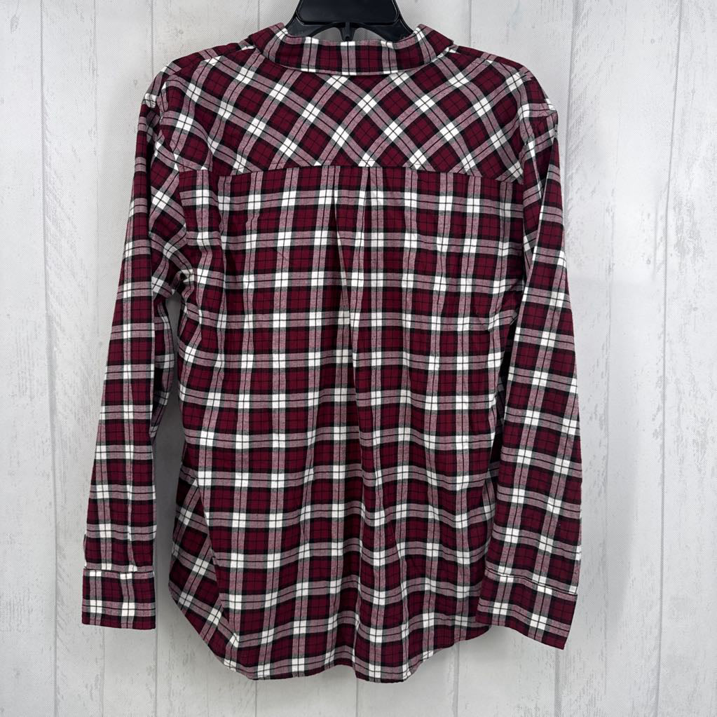 S l/s plaid button shirt