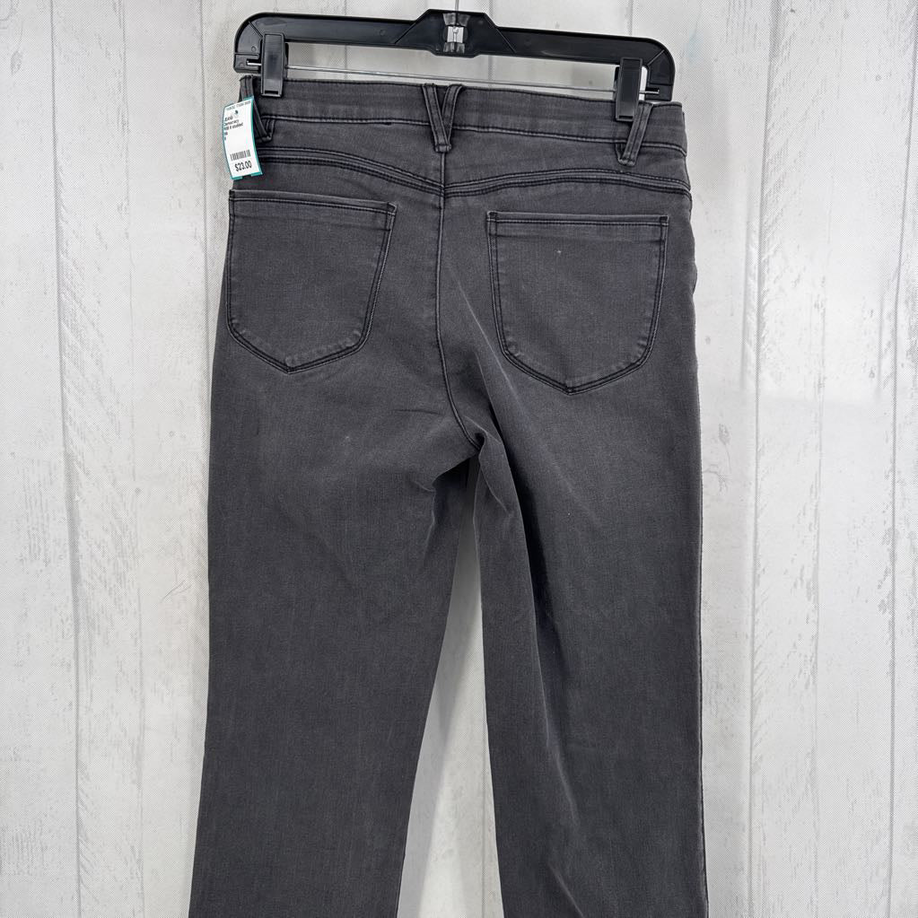 R88 6 studded frayed jeans