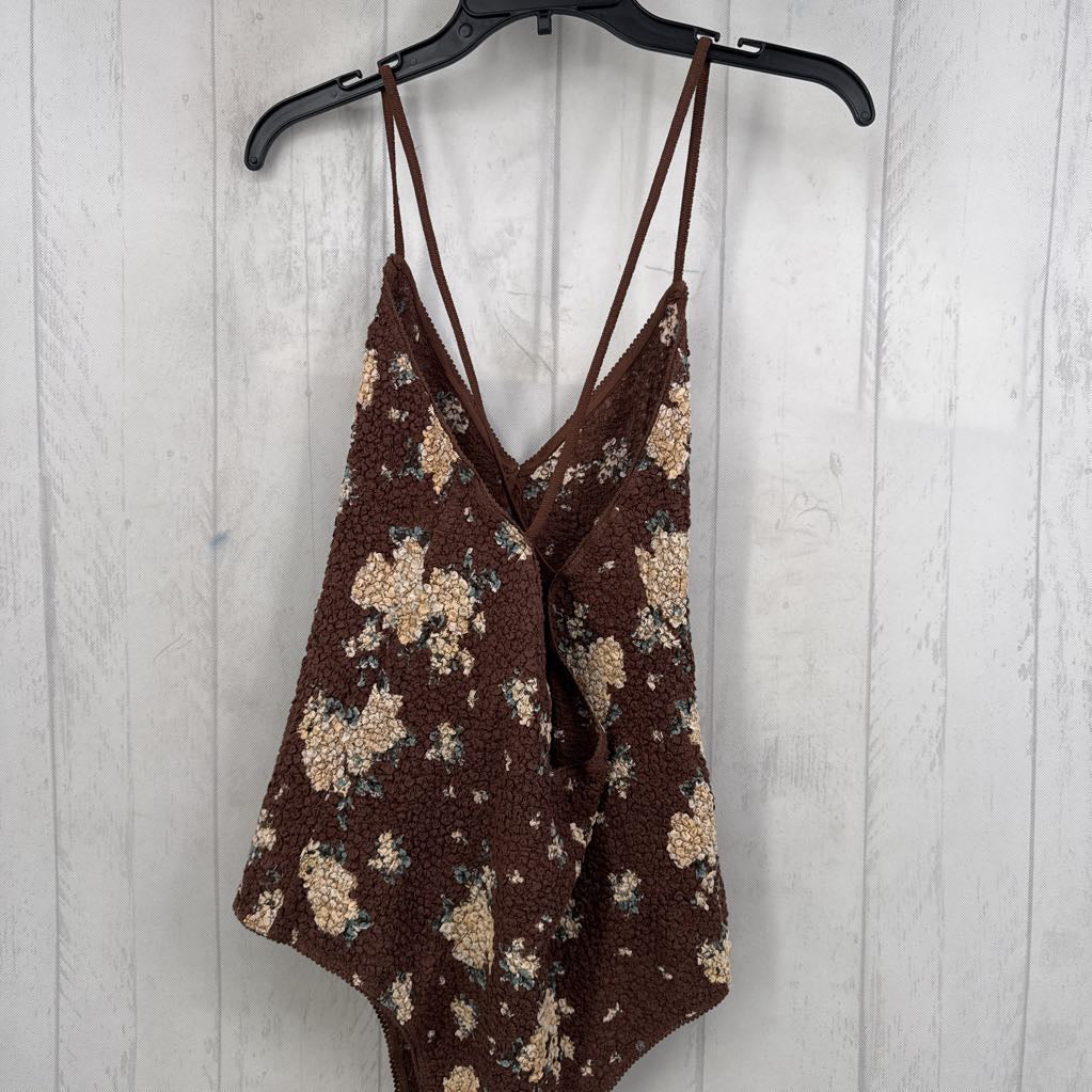 R228 L textured flo print slvls bodysuit