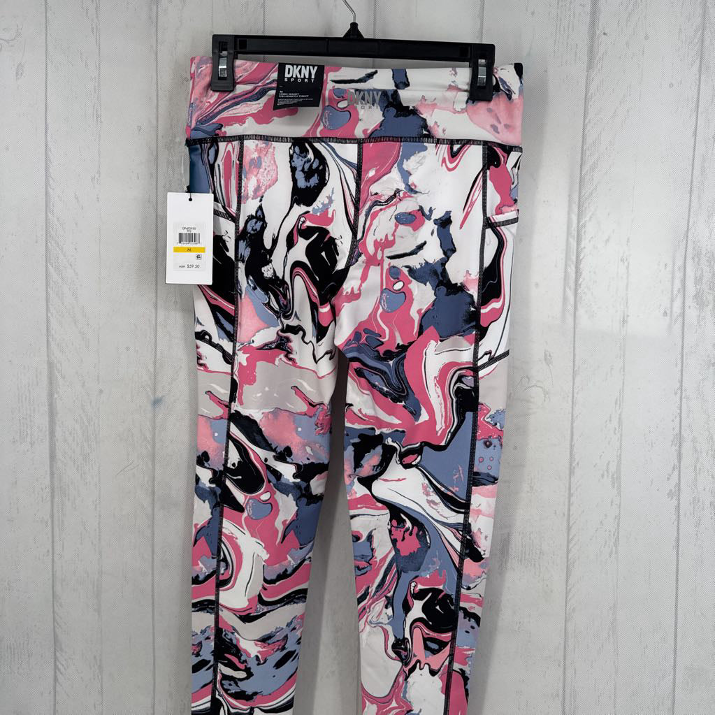 R59 M marble print high waist leggings