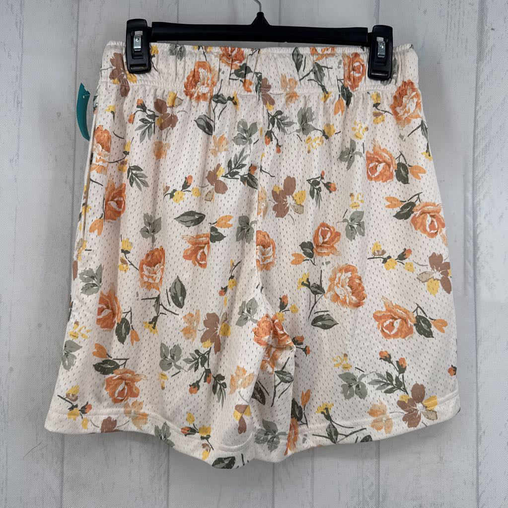 S flo print pull-on shorts
